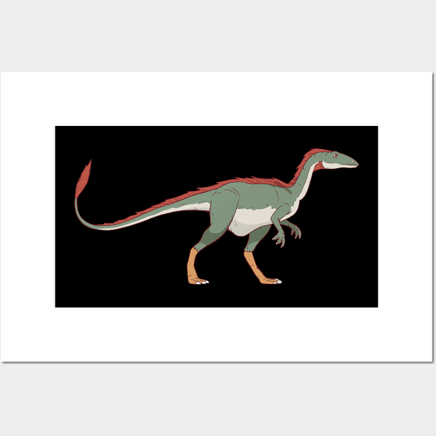 Velociraptor Dinosaur Dino Cretaceous prehistoric gift Wall Art by favoriteshirt